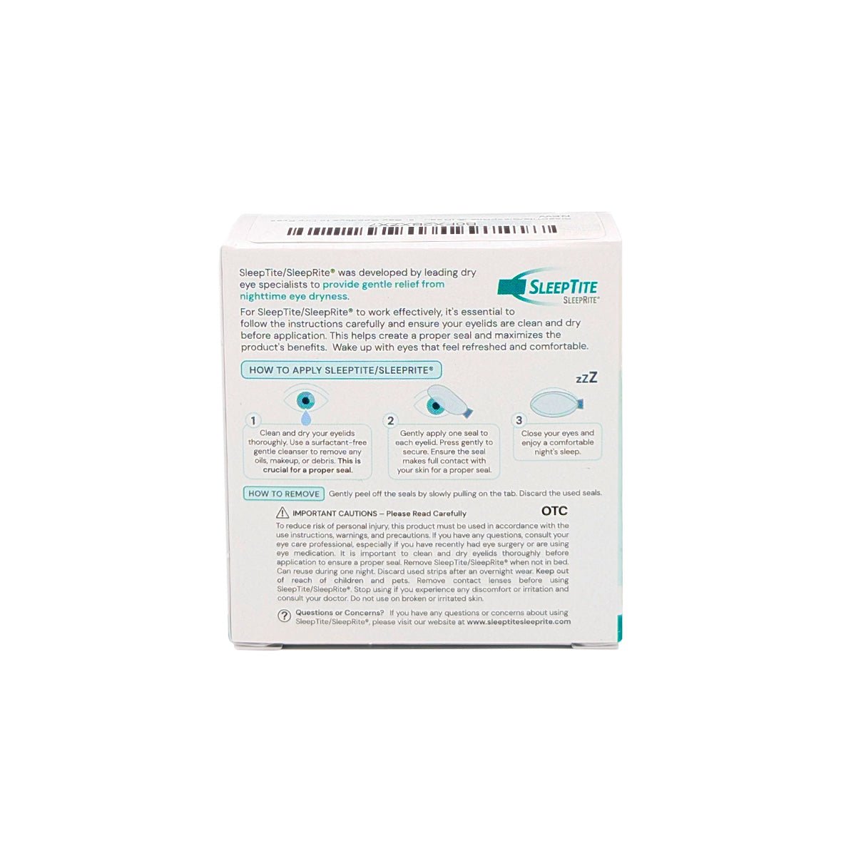 SleepTite, SleepRite daily nighttime lid closure device (30ct) - Dryeye Rescue