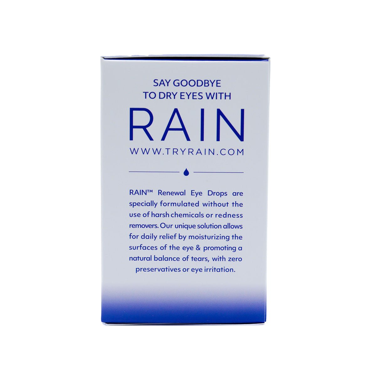 Rain Renewal Eye Drops PF Single-Use Vials (30ct Vials) - Dryeye Rescue