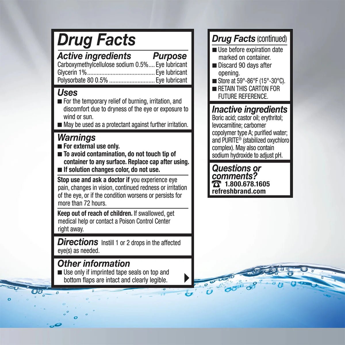 Refresh Optive Advanced Eye Drops (10 mL Bottle) - Dryeye Rescue