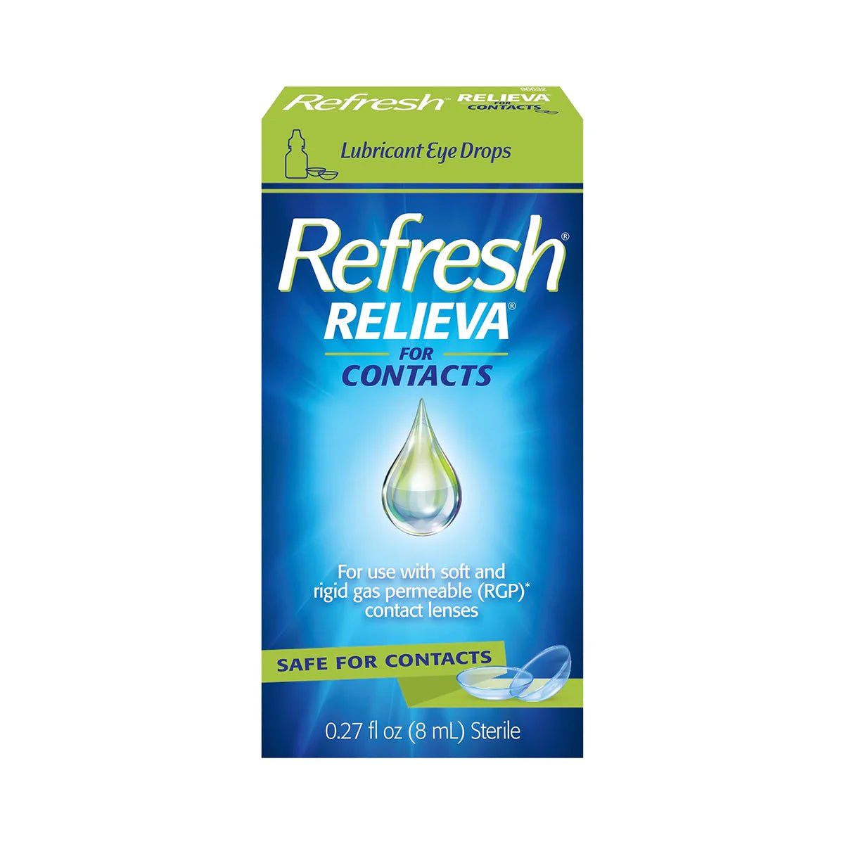 Refresh Relieva for Contacts – Lubricant Eye Drops (8mL Bottle) - Dryeye Rescue