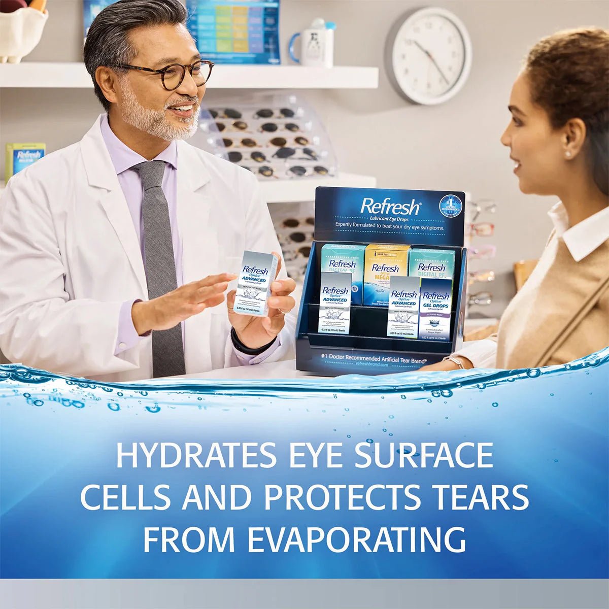 Refresh Optive Advanced Eye Drops (10 mL Bottle) - Dryeye Rescue