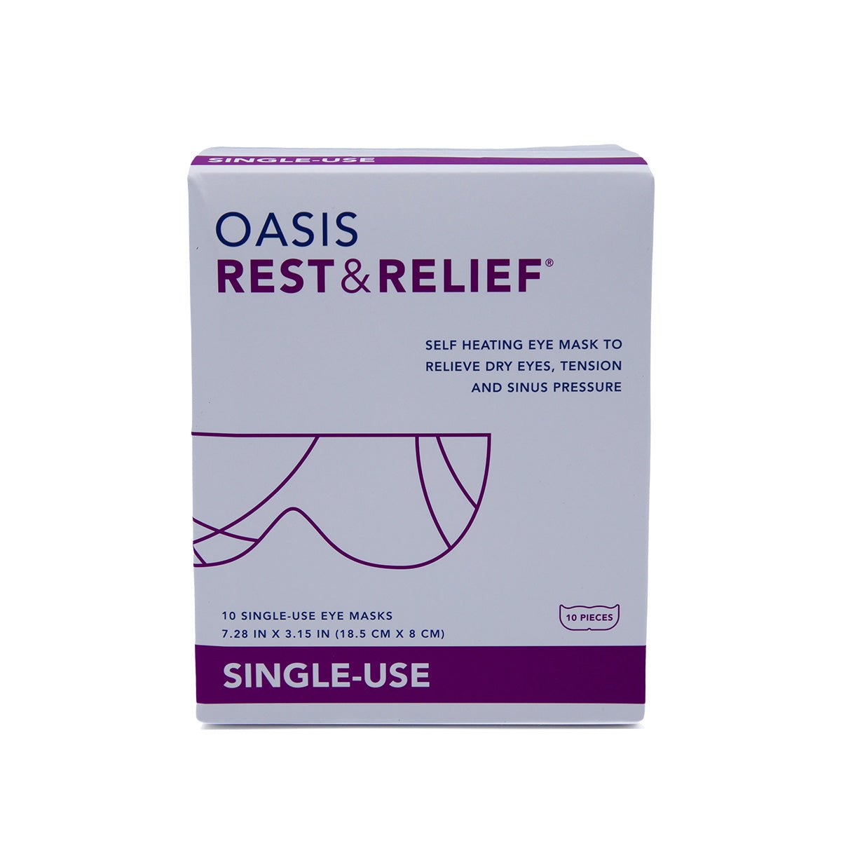 Oasis Self-Heating Rest & Relief Mask (10ct masks) - Dryeye Rescue