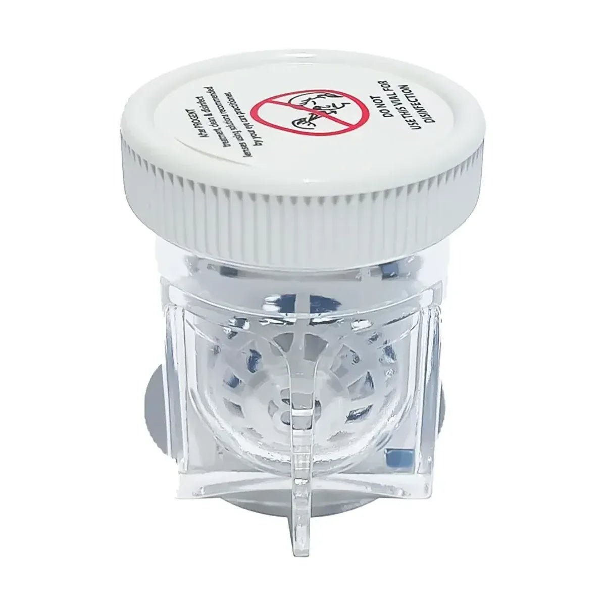 Menicon Progent Biweekly Contact Lens Cleaner - Removes Protein Deposits (7 Treatments) with Large Diameter Case Bundle - Dryeye Rescue