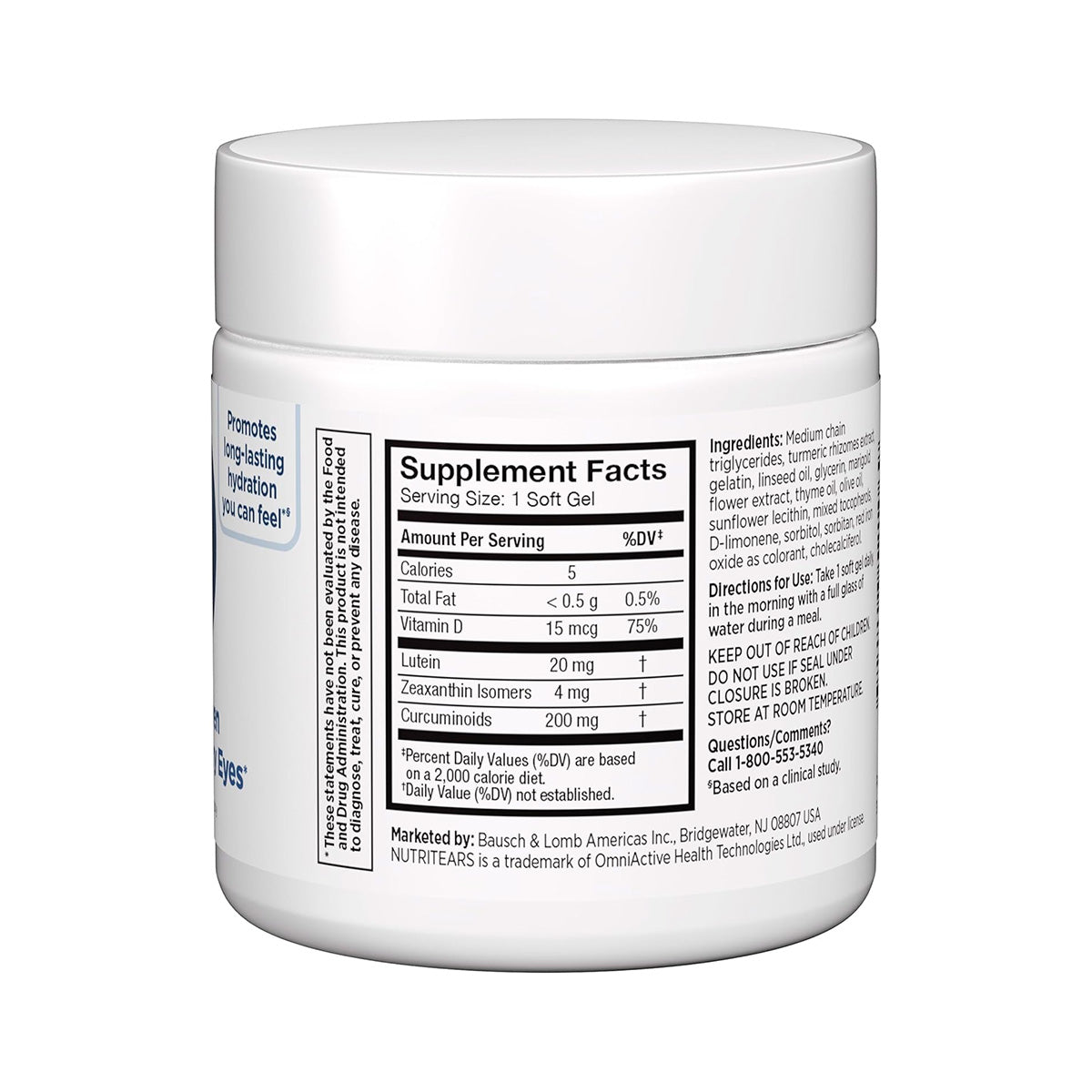 Blink NutriTears supplement for Dry Eyes (30 Softgels - 1 Mo Supply)