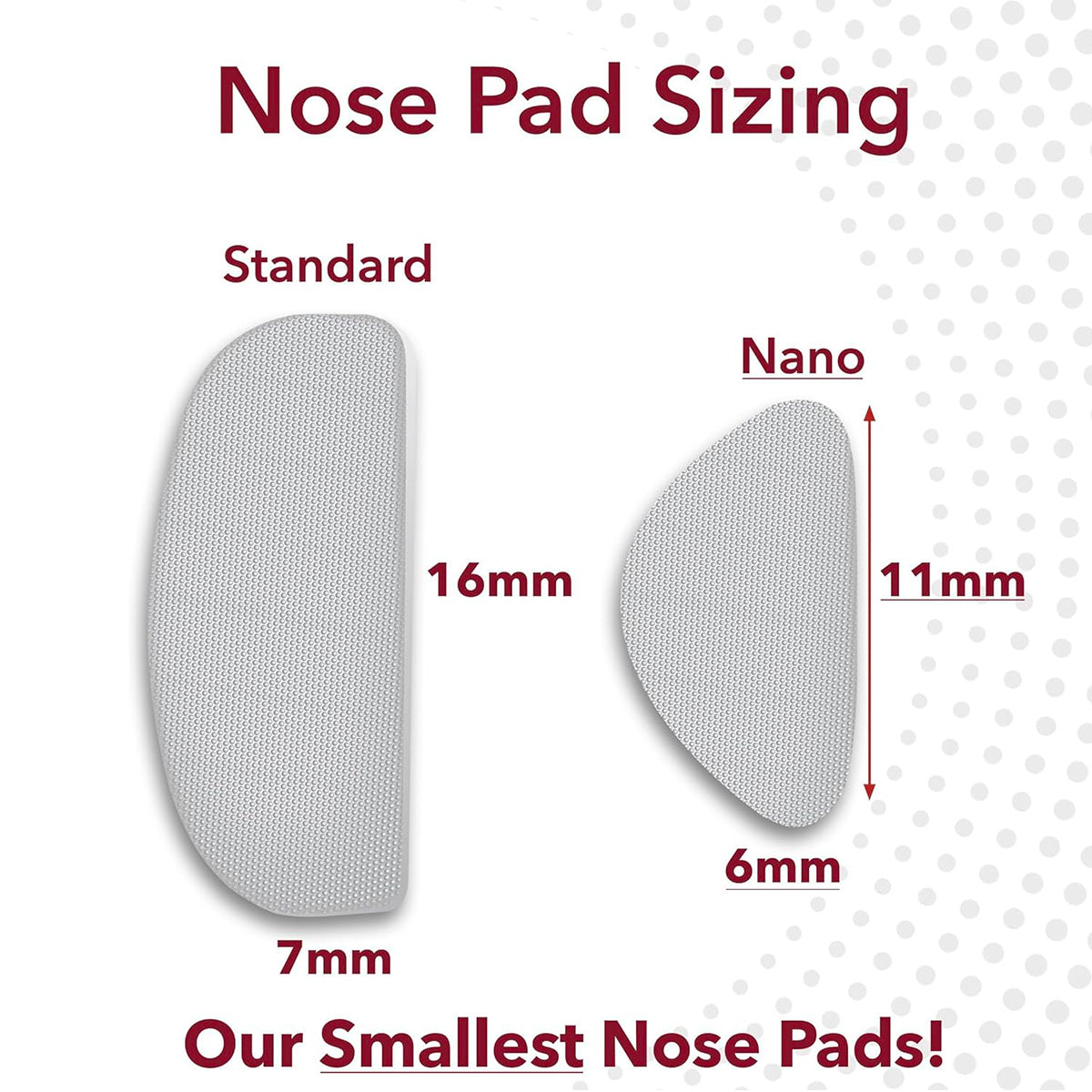 Setex Anti-Slip Nosepads Nano (0.6mm) Clear, 5 pairs - Dryeye Rescue
