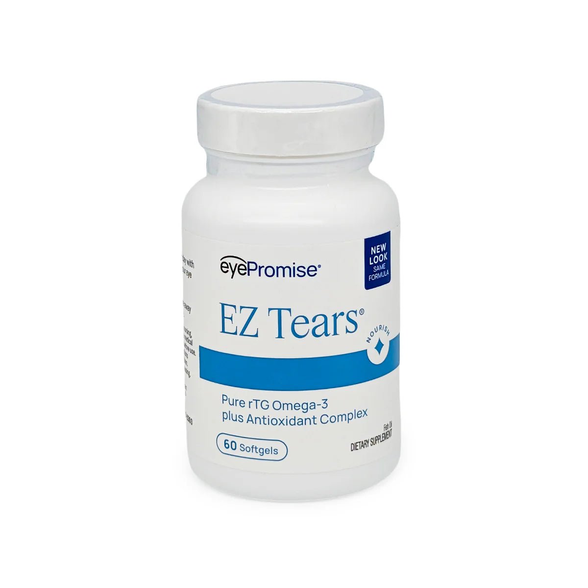 EyePromise® EZ Tears – Natural Dry Eye Relief with Omega-3s, Turmeric, and Green Tea Extract (60ct) - Dryeye Rescue