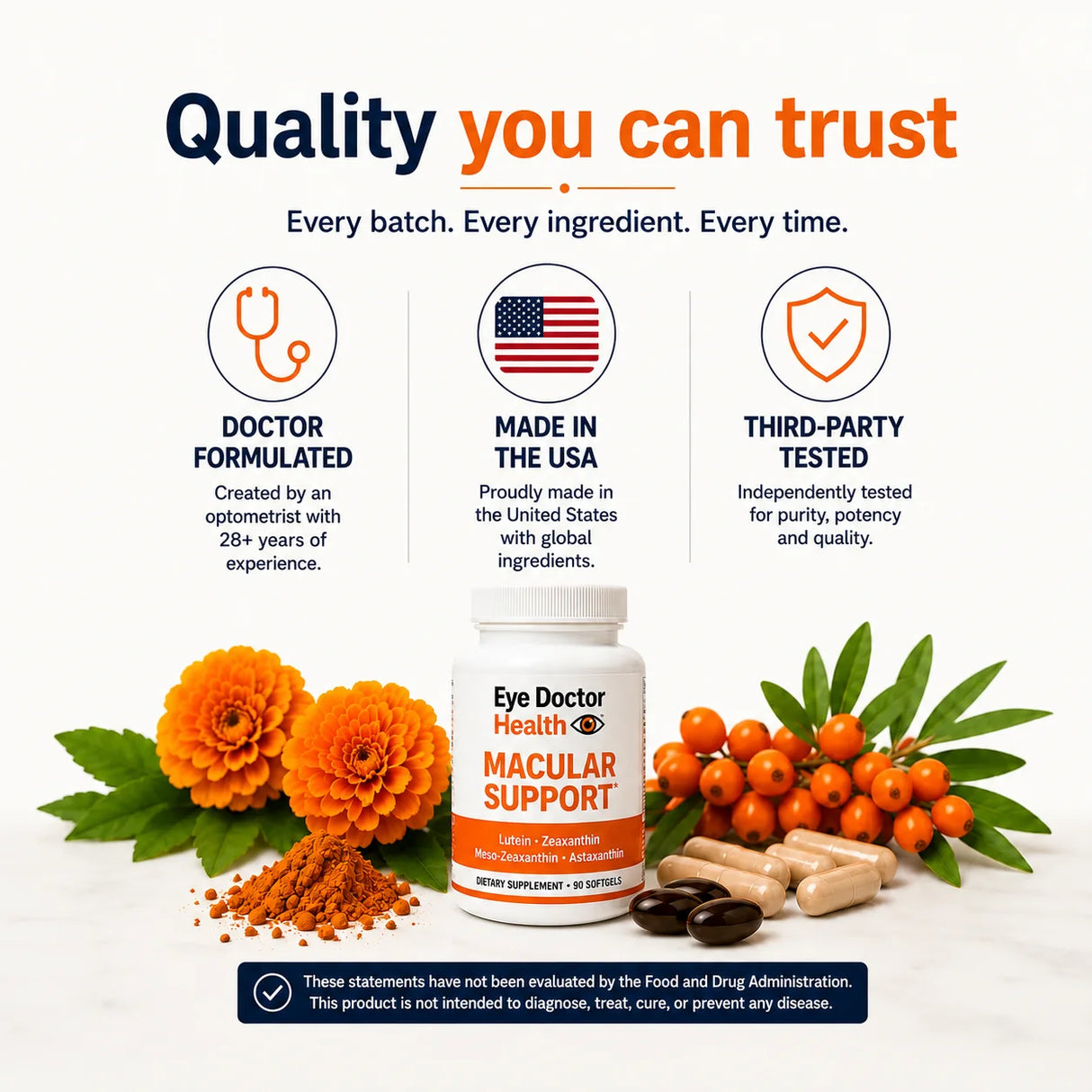 Eye Doctor Health Macular Support (90ct, 90-Day Supply)