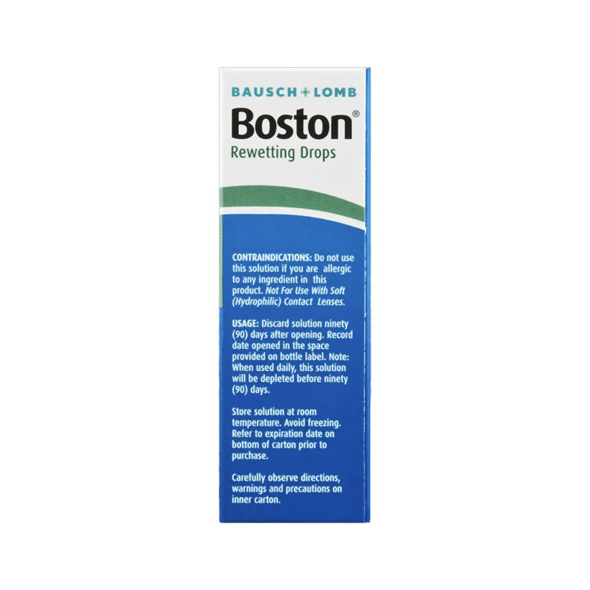 Boston Rewetting Eye Drops for Gas Permeable Contact Lenses, 0.33 Fl Oz - Dryeye Rescue