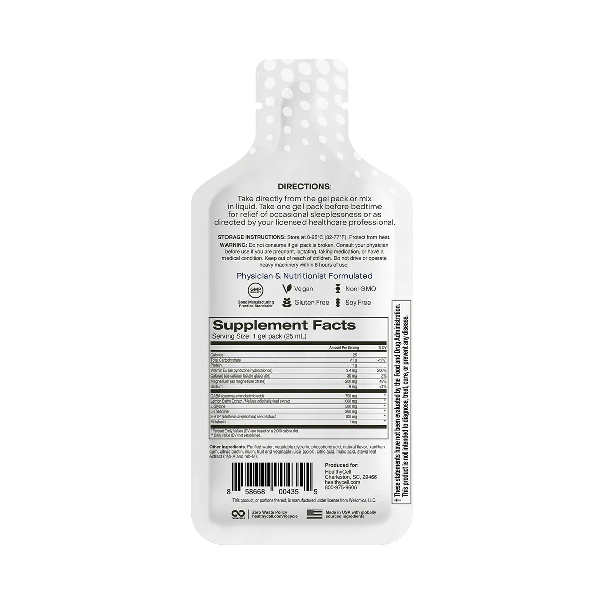 HealthyCell REM Sleep Supplement and Sleep Aid (30 Gel Packs) - Dryeye Rescue