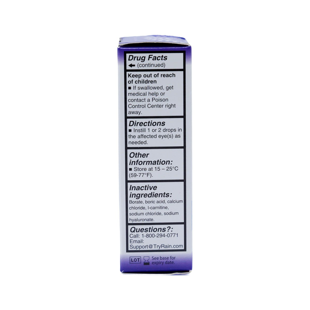 Rain Daily Eye Drops PF Multidose Bottle (10mL) - Dryeye Rescue