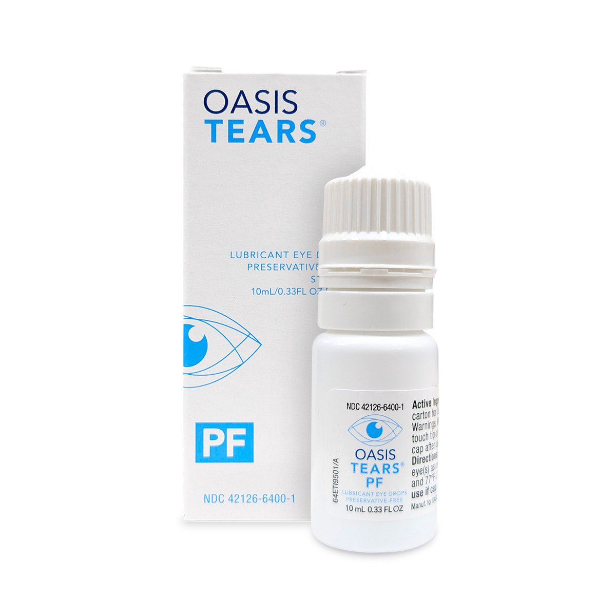 Oasis Tears Preservative - Free Eye Drops (10mL Bottle) - Dryeye Rescue