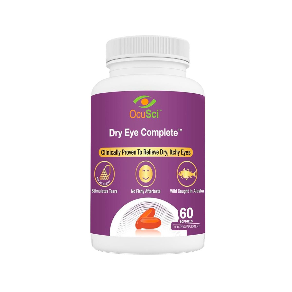 OcuSci Dry Eye Complete with Omega and Lutein (60ct Bottle) - Dryeye Rescue