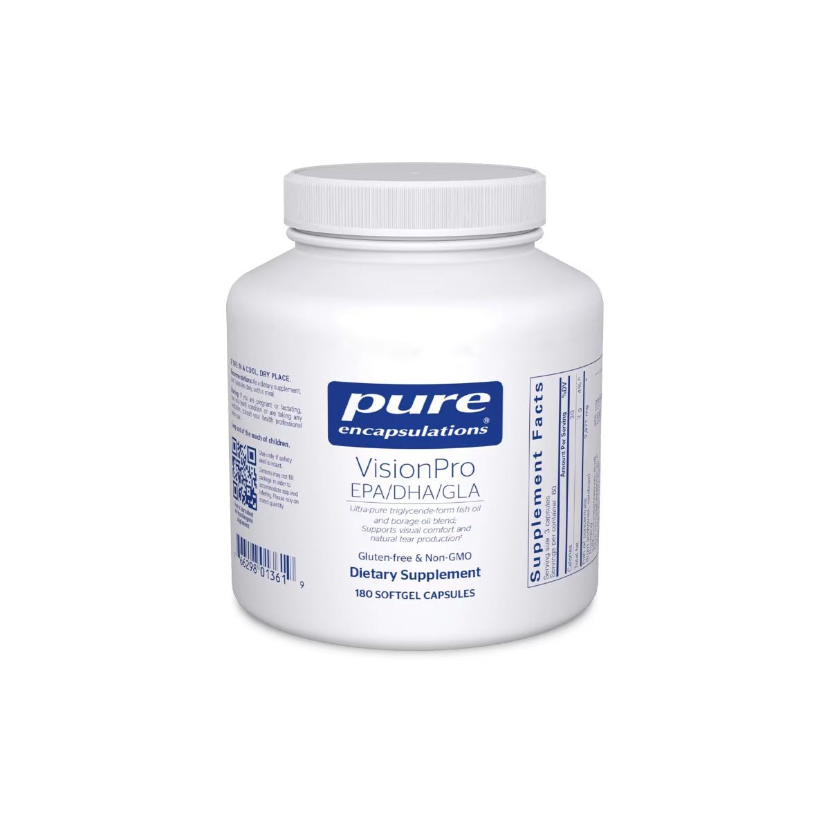Pure Encapsulations VisionPro EPA/DHA/GLA Tear Support (90 ct - 1 Month) - Dryeye Rescue