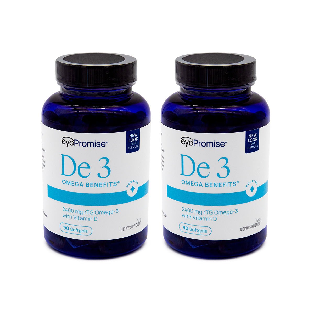 PRN DE3 Dry Eye Omega Benefits® (90ct) 2-Pack, (2 month supply) - Dryeye Rescue