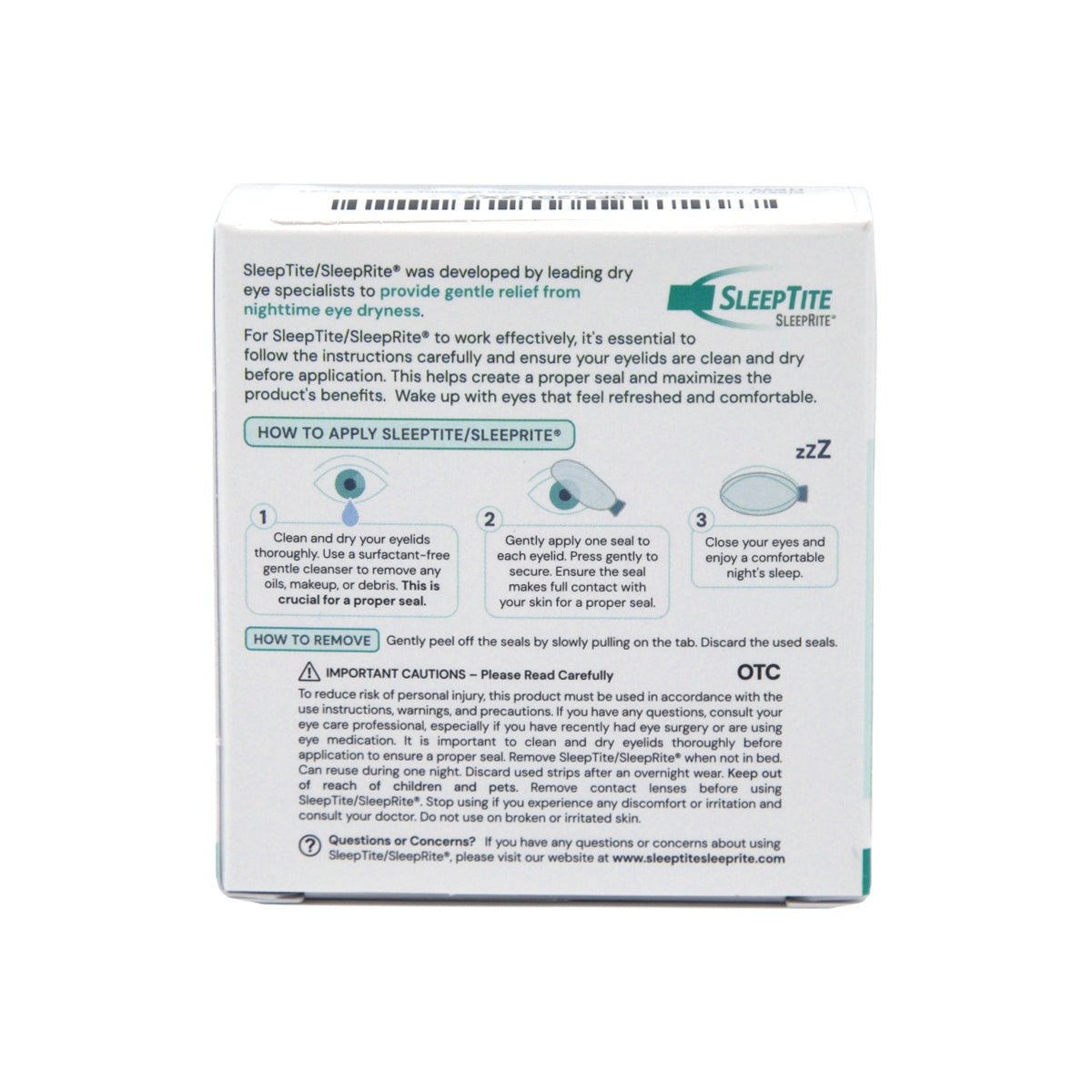 SleepTite/SleepRite Lid Seals, Nighttime Lid Closure Device (30 Pairs) - Dryeye Rescue