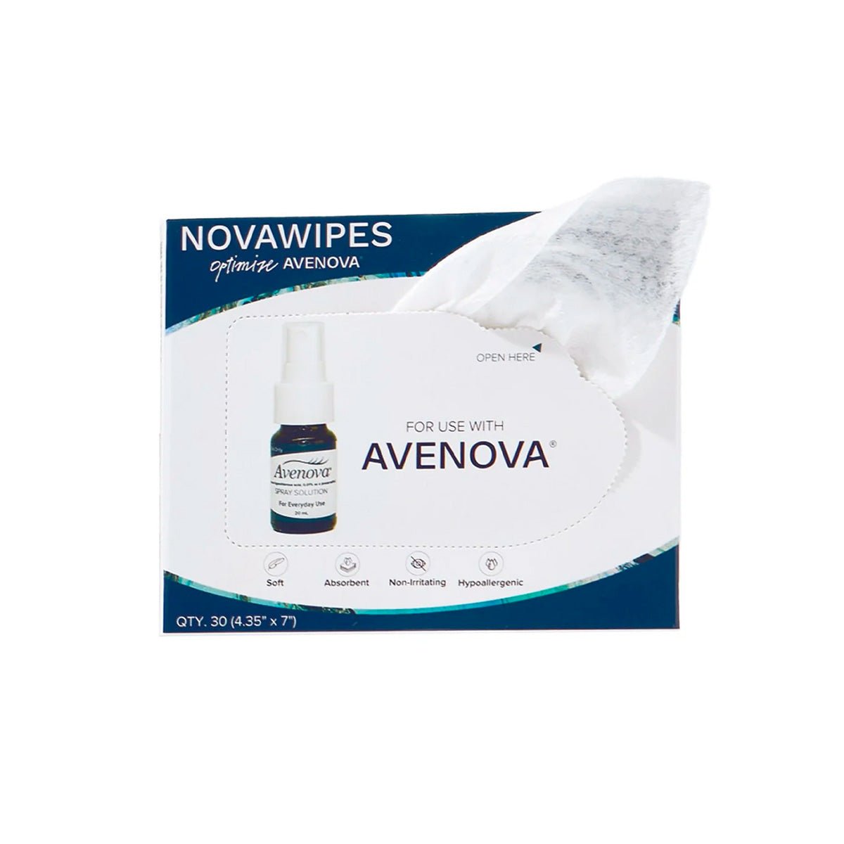 Avenova Hypochlorous Spray Solution 2-Pack with NovaWipes - Dryeye Rescue