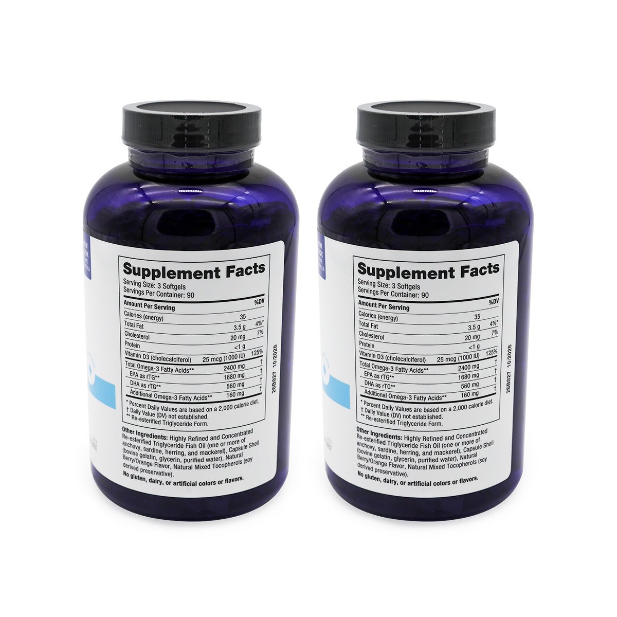 PRN DE3 Omega Benefits 6 month Supply (2 x 270ct Bottles) - Dryeye Rescue