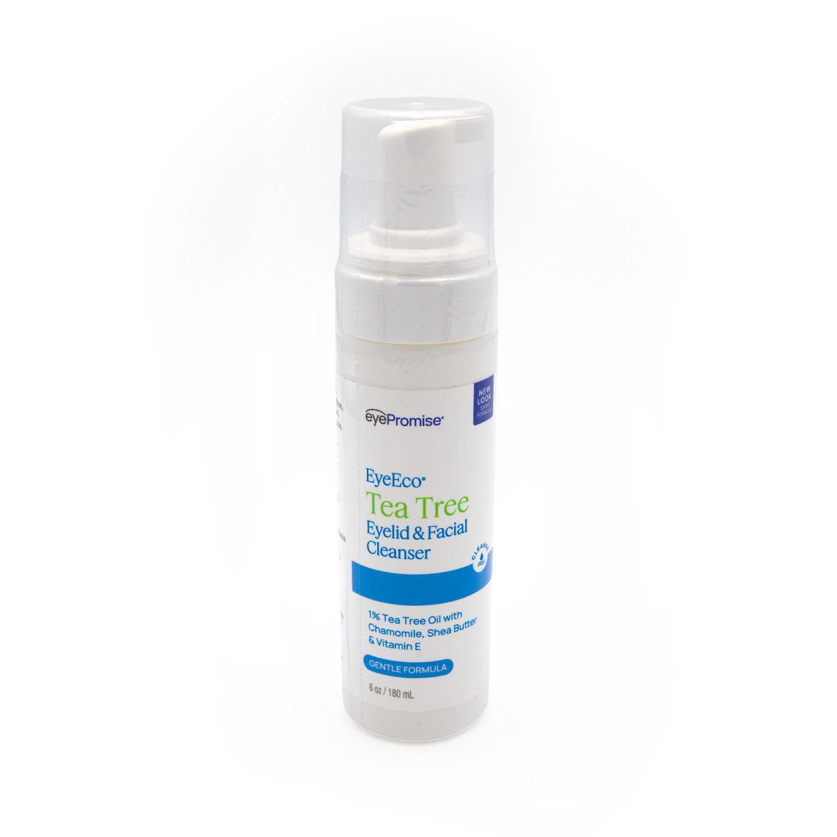 EyeEco Gentle Formula Tea Tree Eyelid & Facial Cleanser (1.69oz & 6.09oz) - Dryeye Rescue