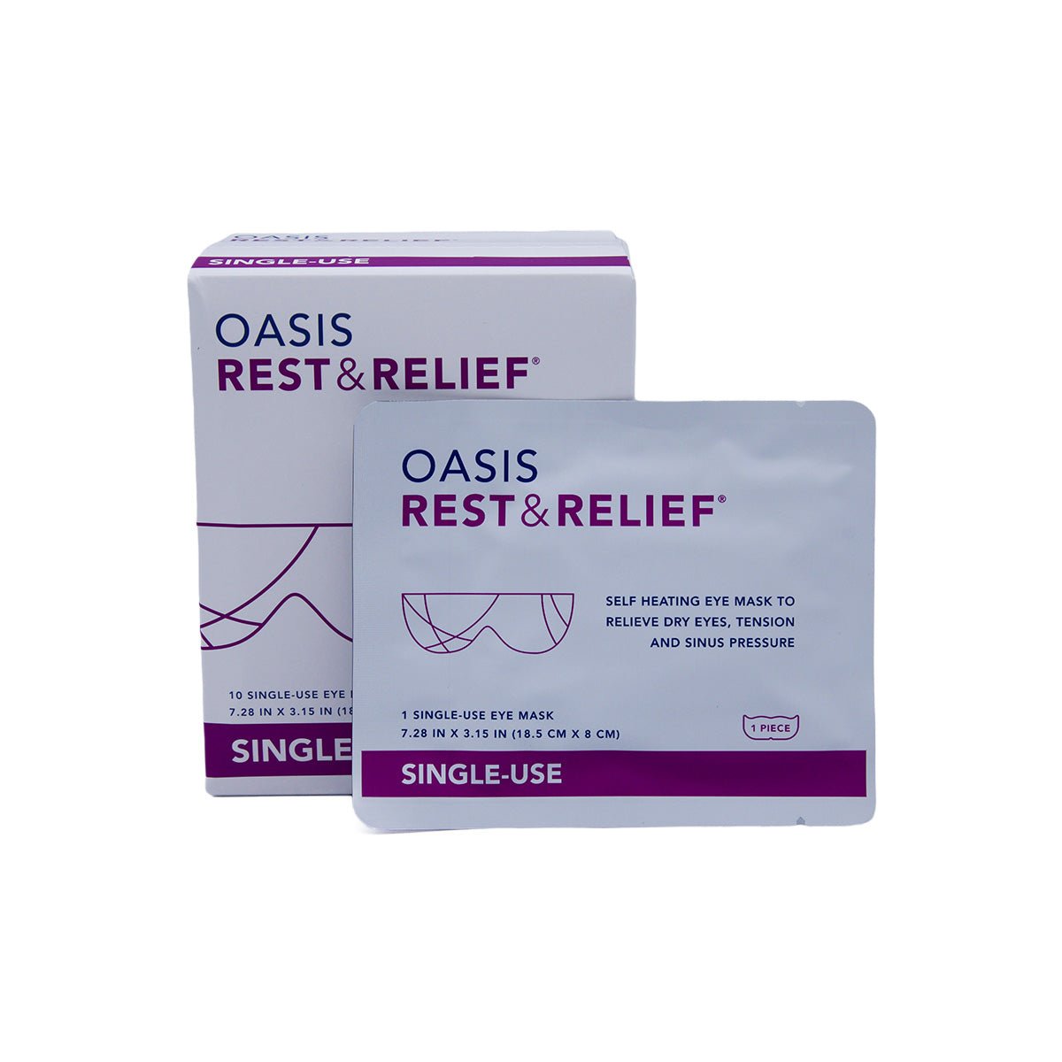 Oasis Self-Heating Rest & Relief Mask (10ct masks) - Dryeye Rescue