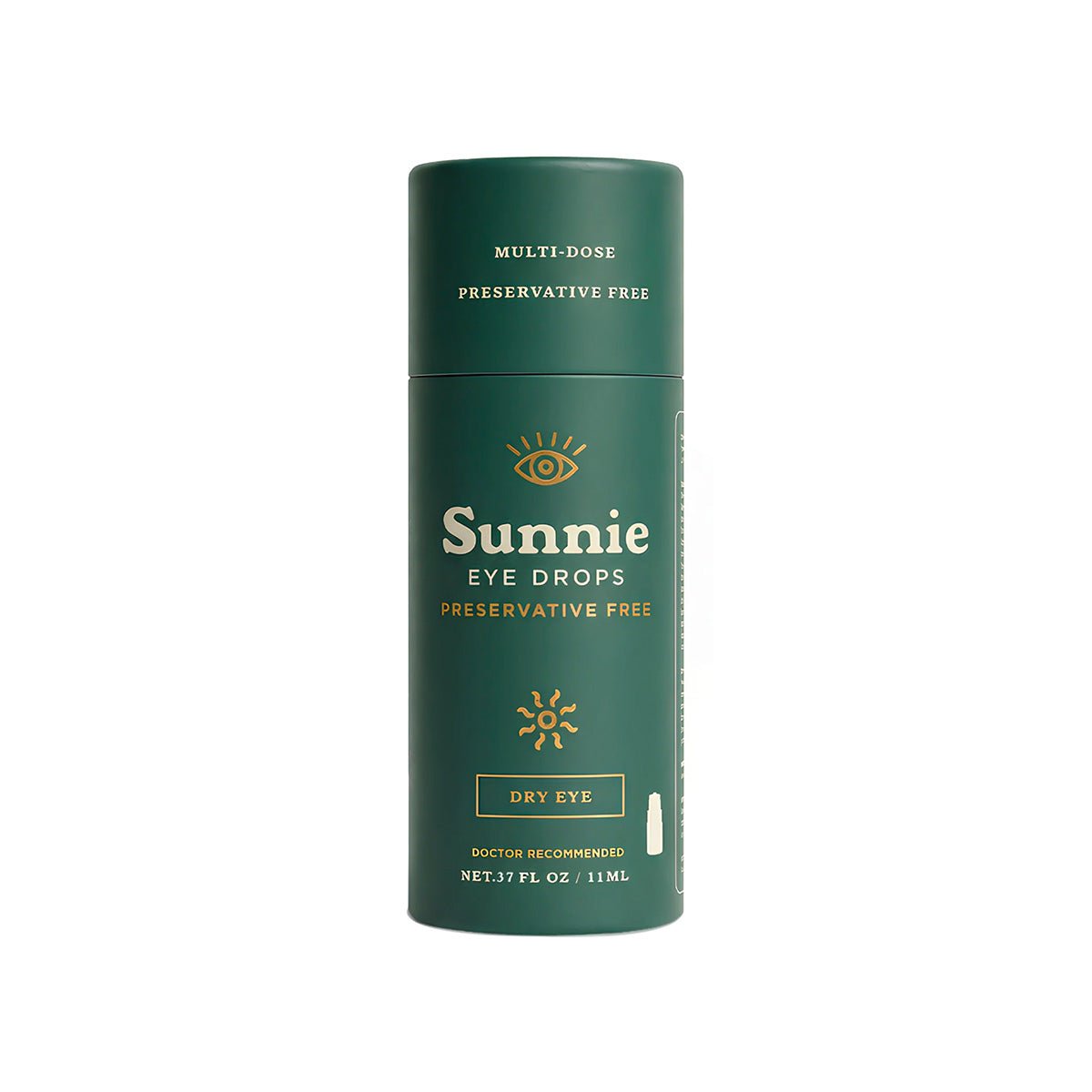 Sunnie Preservative-Free Eye Drops for Dry Eyes, (11ml), Multi-Dose Lubricating Drops with Glycerin 0.5% – for Daily Comfort - Dryeye Rescue