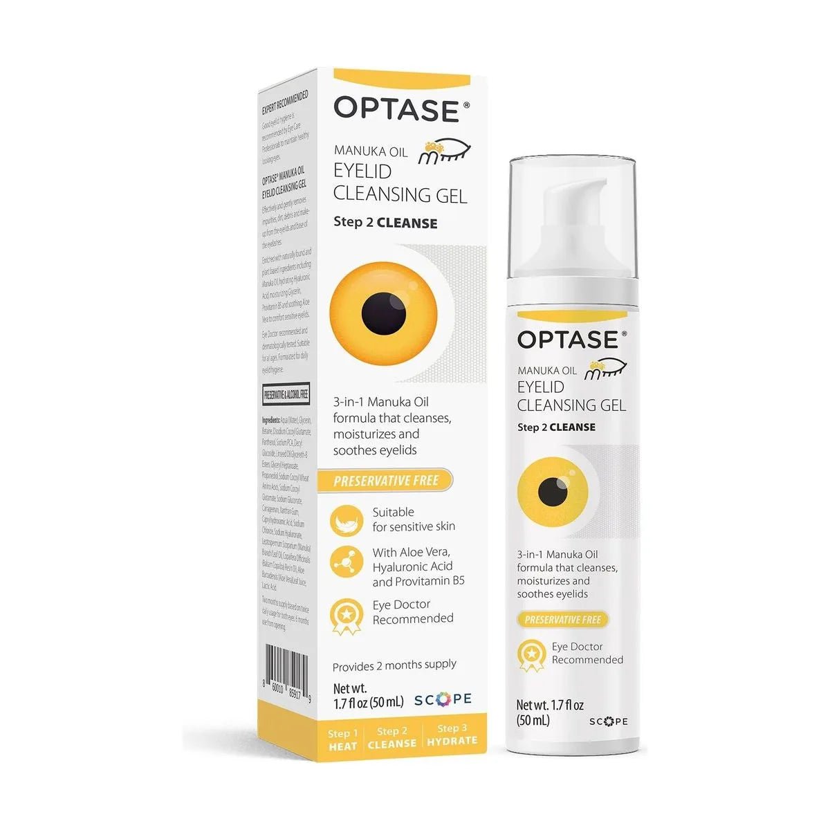 Optase Manuka Oil Eyelid Cleansing Gel (50 mL) - Dryeye Rescue