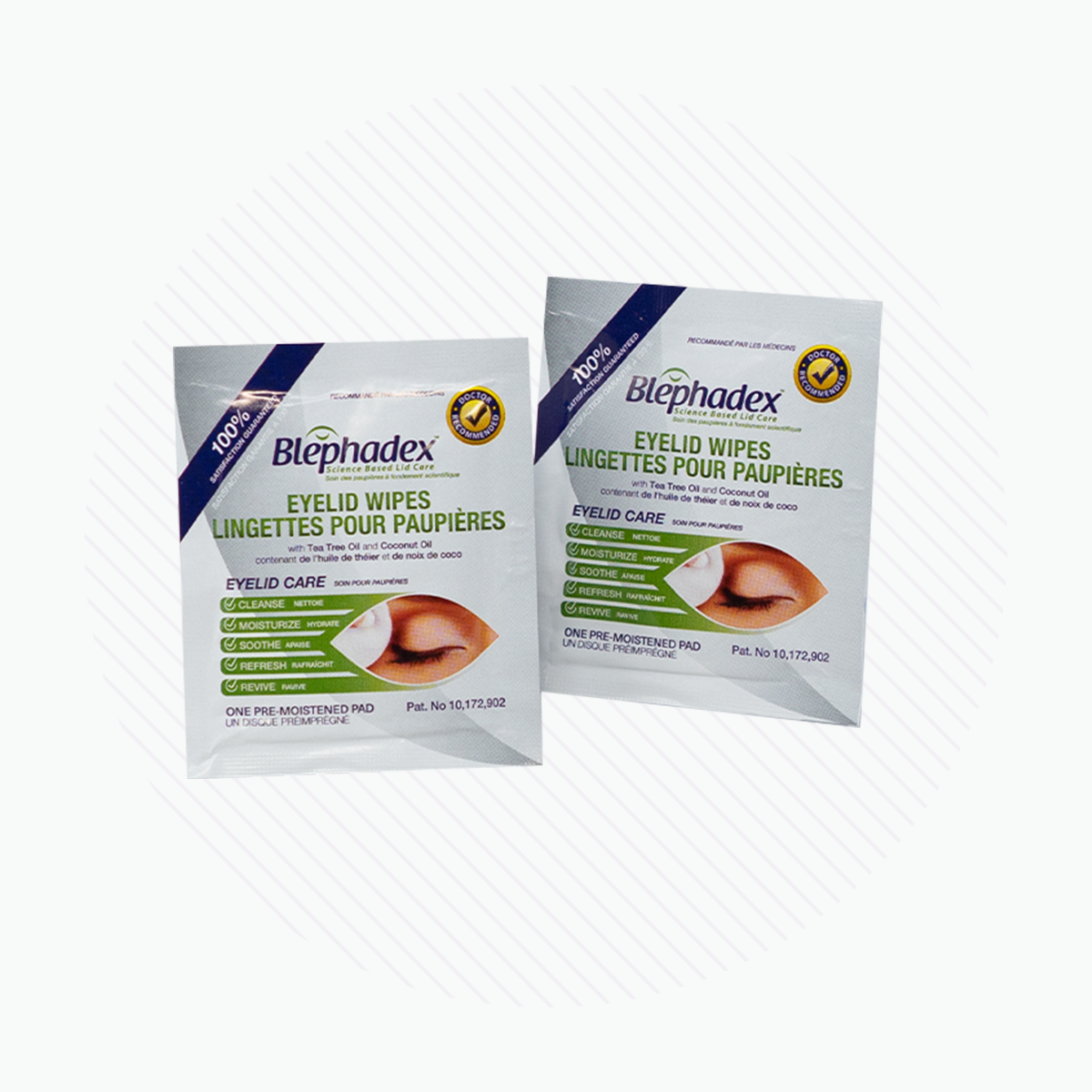 Blephadex Eyelid Wipes (2 Month Supply, 2 Boxes of 30) 2-Pack