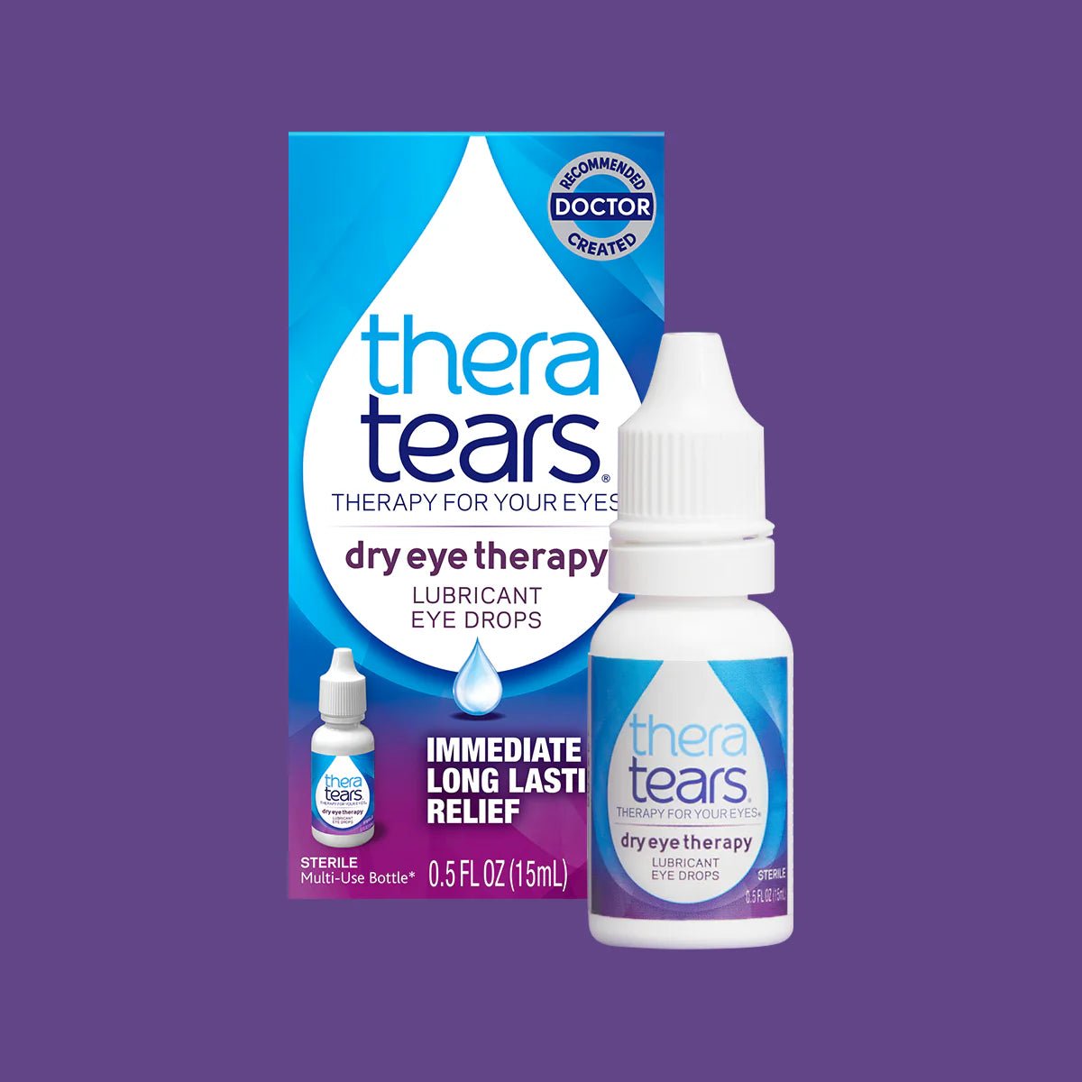 Thera Tears Lubricant Eye Drops (15mL and 30mL) - Dryeye Rescue