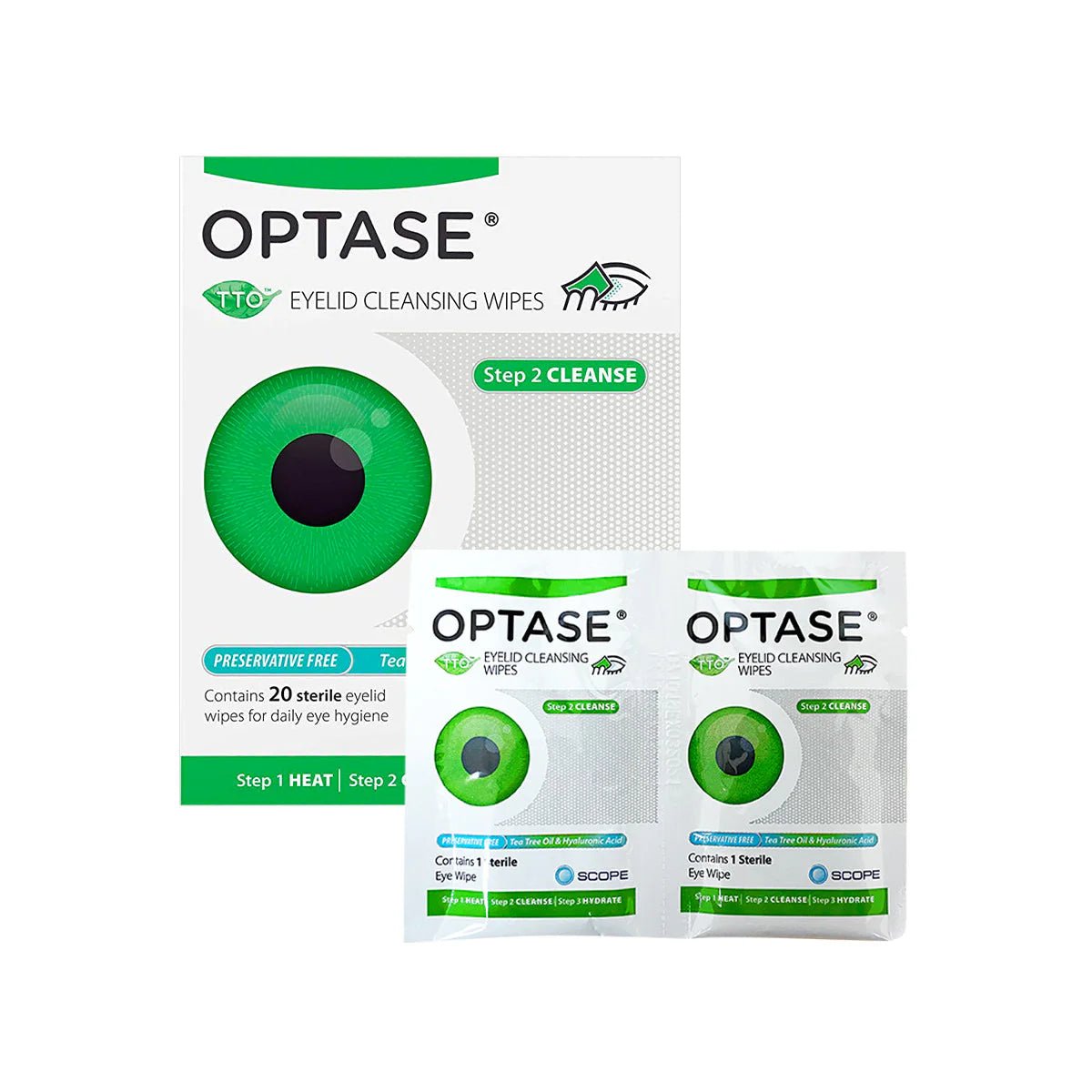 Optase DryEye Kit (A) Heat Mask, Cleansing Wipes, Intense Eye Drops - Dryeye Rescue