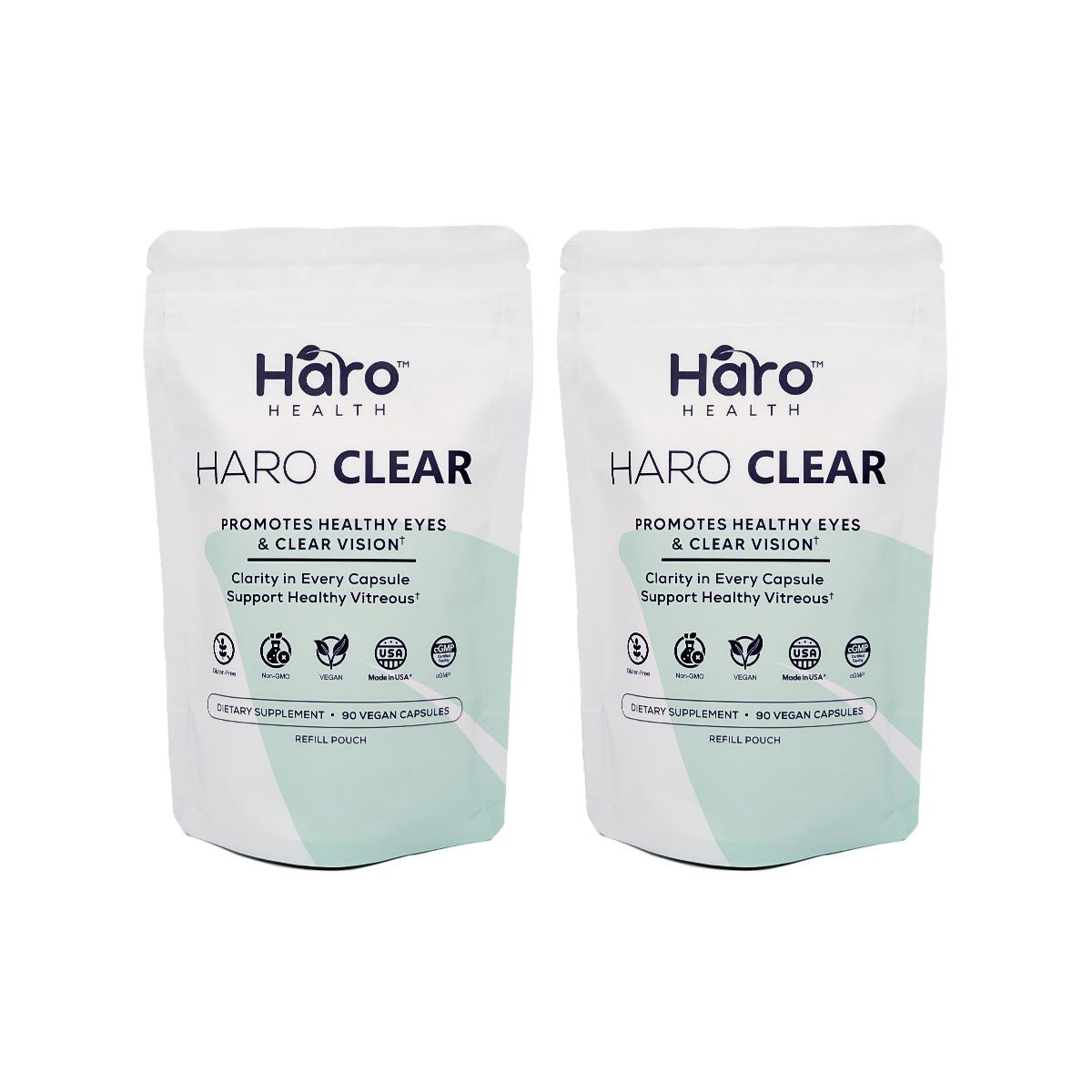 Haro Clear Eye Floaters and Vitreous Health Formula Refill Pouch (90ct) - Dryeye Rescue