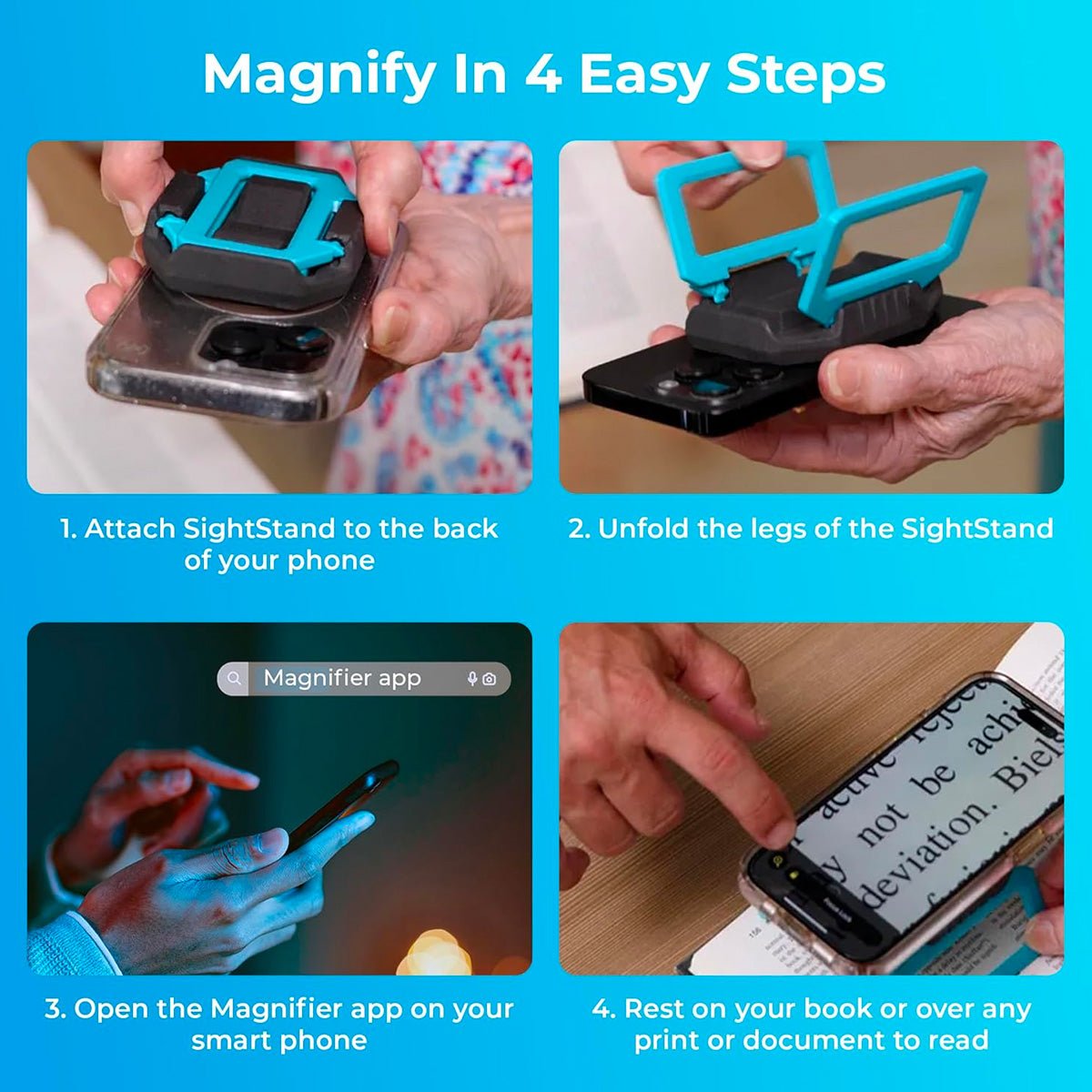 SightStand Phone Stand Magnifier - Dryeye Rescue