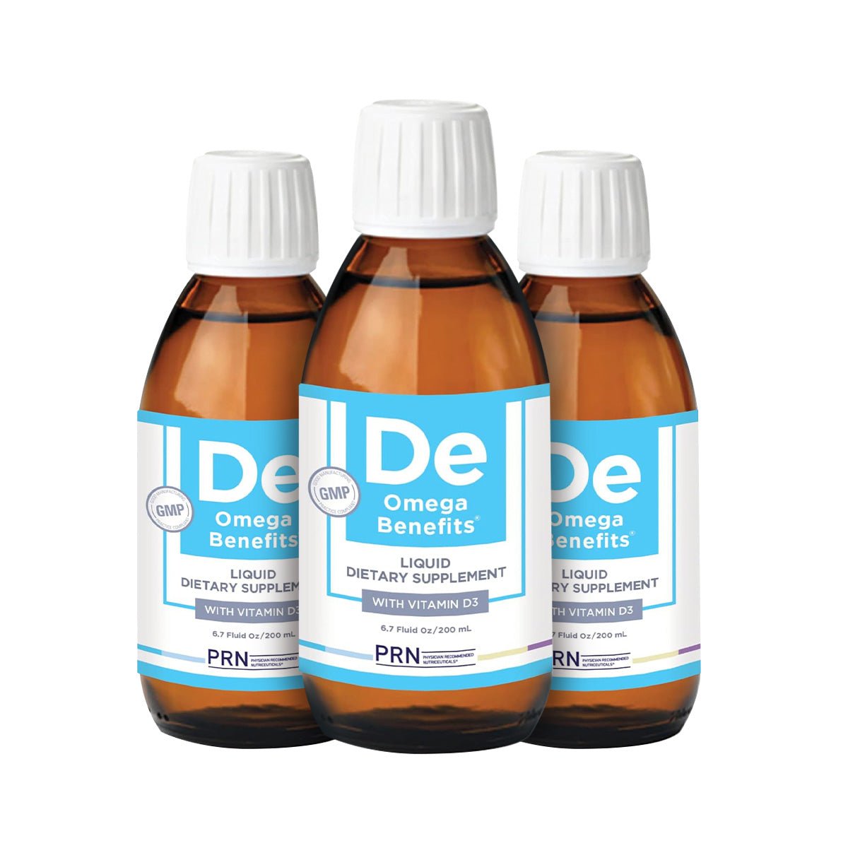 PRN Omega Benefits Liquid (4 Month Supply) 3 x 6.7 oz. bottles - Dryeye Rescue