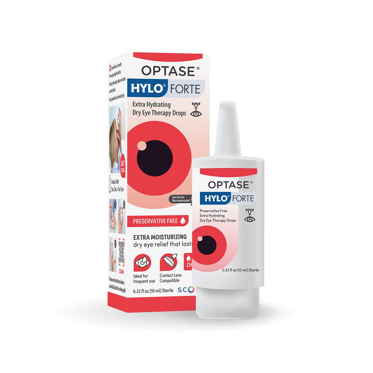 Optase Hylo Forte Dry Eye Therapy Preservative - Free Drops (10mL) - Dryeye Rescue
