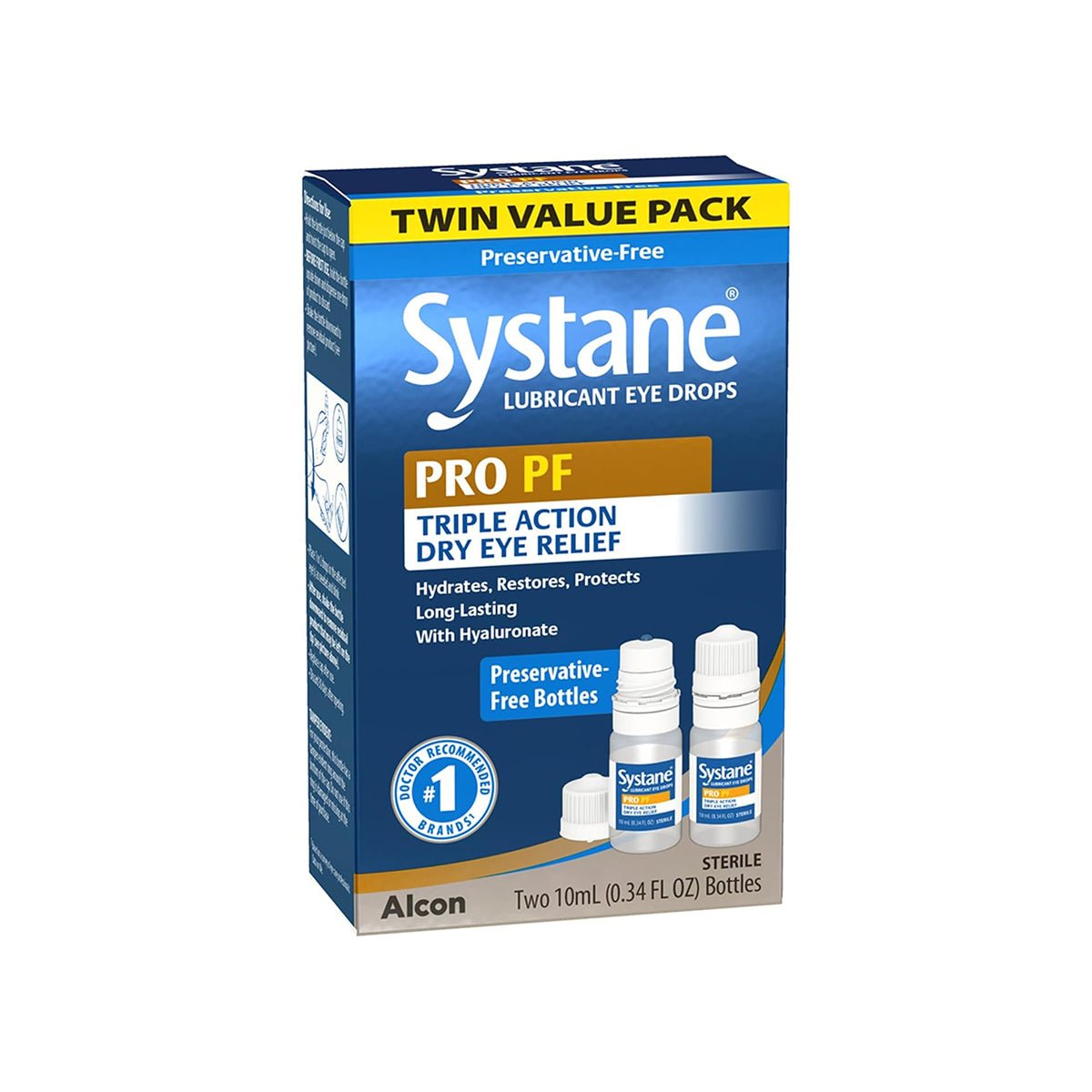 Systane® PRO PF Multi - Dose Lubricant Eye Drops – 10mL (Twin Pack) - Dryeye Rescue