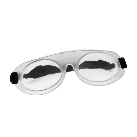 The EyeEco Eyeseals 4.0 by PRN is a hypoallergenic, latex-free hydrating sleep mask, designed for nighttime relief or rest. Ideal for CPAP users, it features large lenses and a flexible frame to prevent dry eyes with its secure fit and moisture retention.