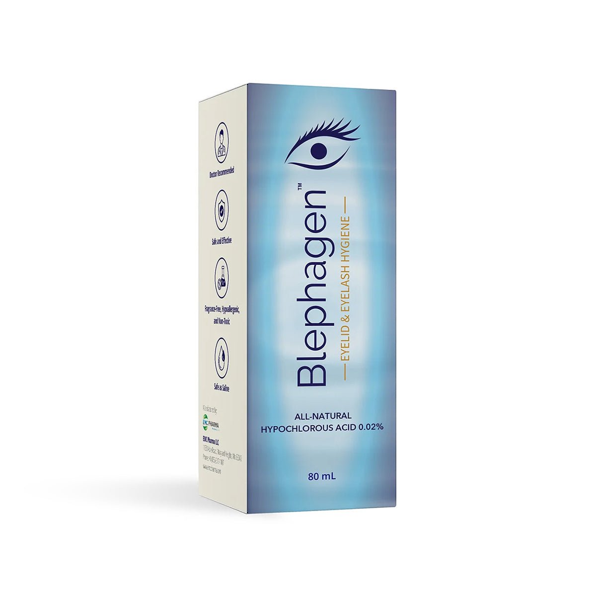 Blephagen Hypochlorous Acid for Eyelid and Eyelash Hygiene (40mL) - Dryeye Rescue