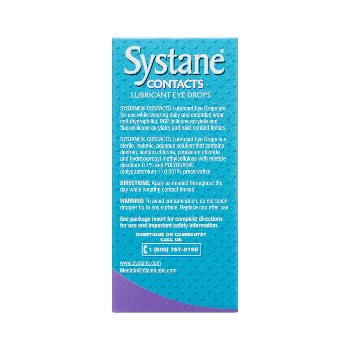 Systane® CONTACTS Lubricant Eye Drops – Hydrating Relief for Soft, RGP, and Hard Contact Lenses (12mL) - Dryeye Rescue