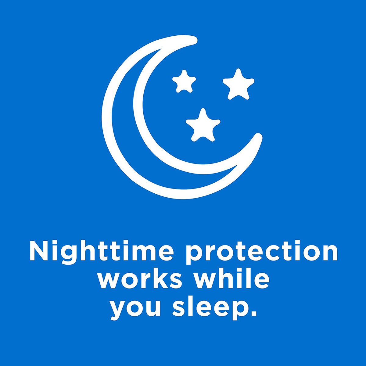 The Alcon Systane Nighttime Lubricant Eye Ointment (3.5g Tube) provides overnight relief on a blue background with a white crescent moon and stars, soothing dry eyes while you sleep.