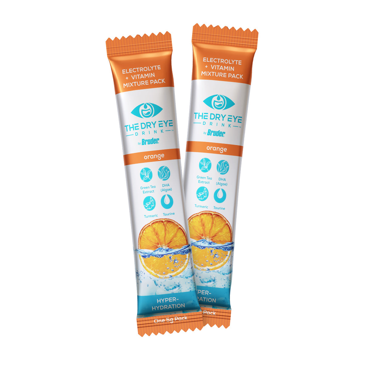 Dry Eye Drink™ Daytime – Doctor-Formulated Electrolyte Hydration for Eye Health (Orange, 20 Packets)