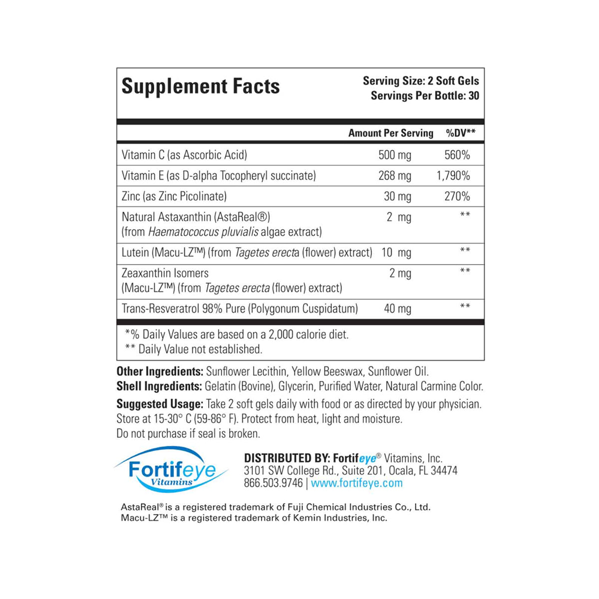 Fortifeye Advanced Retina Formula - Dryeye Rescue