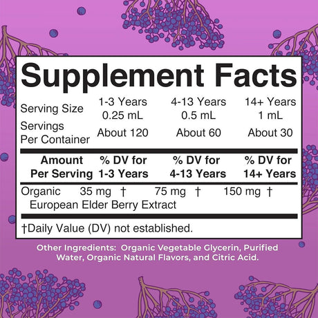 Mary Ruth's Organic Elderberry Liquid Drops Oral (1 oz) 30 Servings - Dryeye Rescue