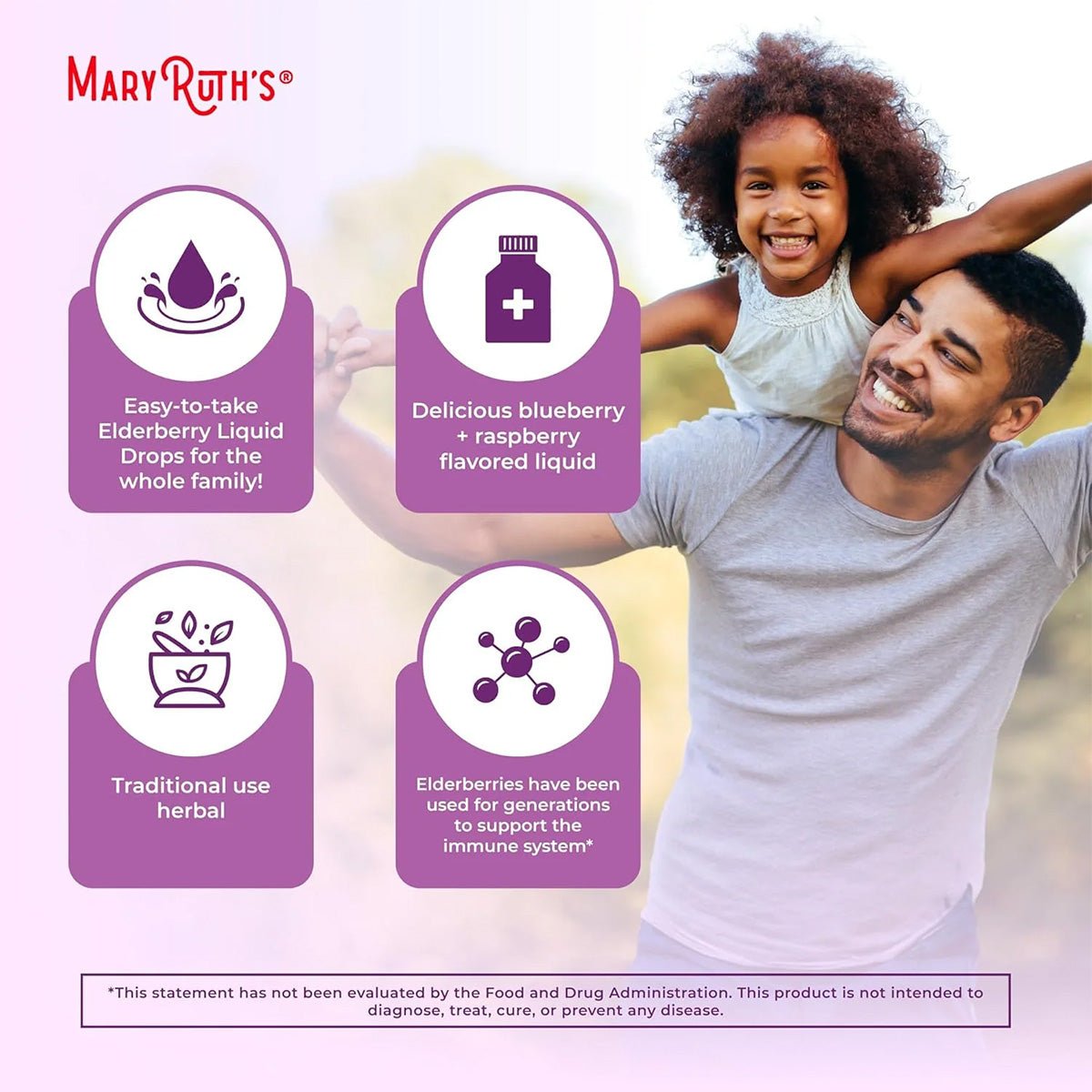 Mary Ruth's Organic Elderberry Liquid Drops Oral (1 oz) 30 Servings - Dryeye Rescue