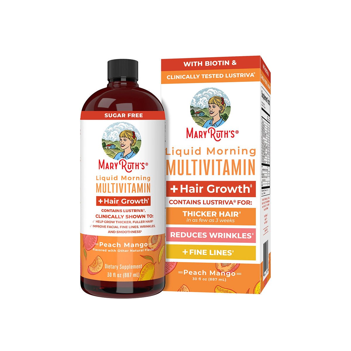 Mary Ruth's Liquid Morning Multivitamin + Hair Growth (30 oz) - Dryeye Rescue