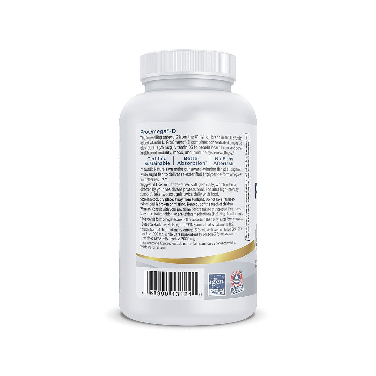 Nordic Naturals ProOmega - D Lemon Flavor (120ct) - Dryeye Rescue