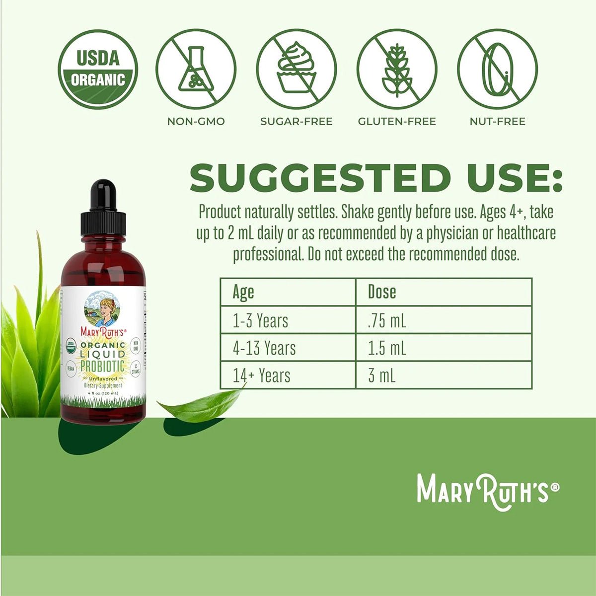 Mary Ruth's Organic Liquid Probiotic (4 oz) - Dryeye Rescue