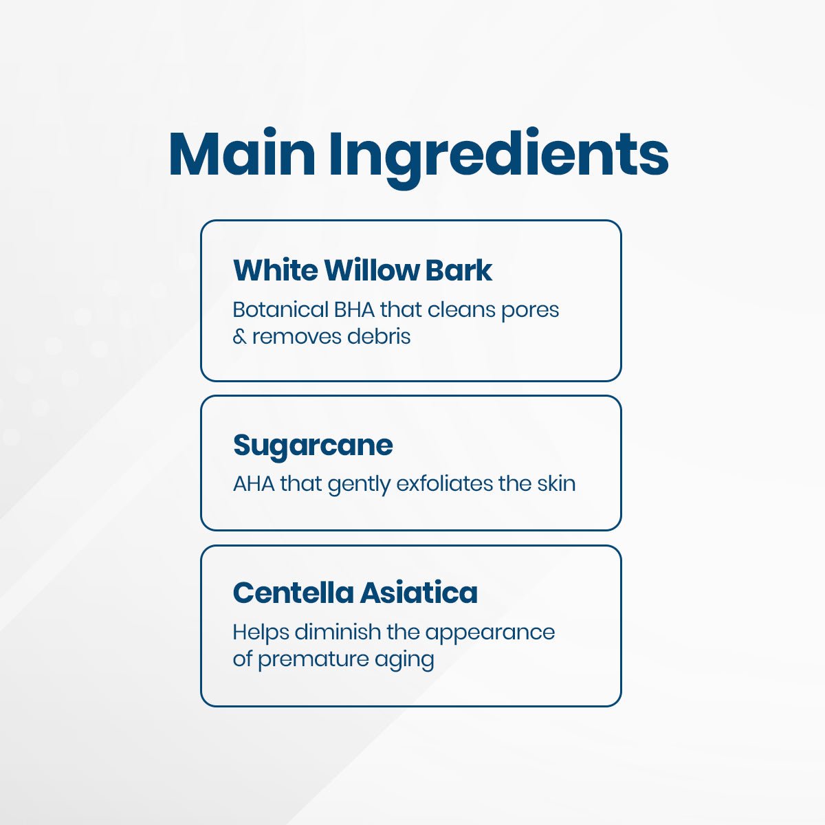 The iS Clinical Cleansing Complex features: White Willow Bark to cleanse pores, Sugarcane for gentle exfoliation, and Centella Asiatica to reduce signs of aging; perfect for blemish-prone skin.