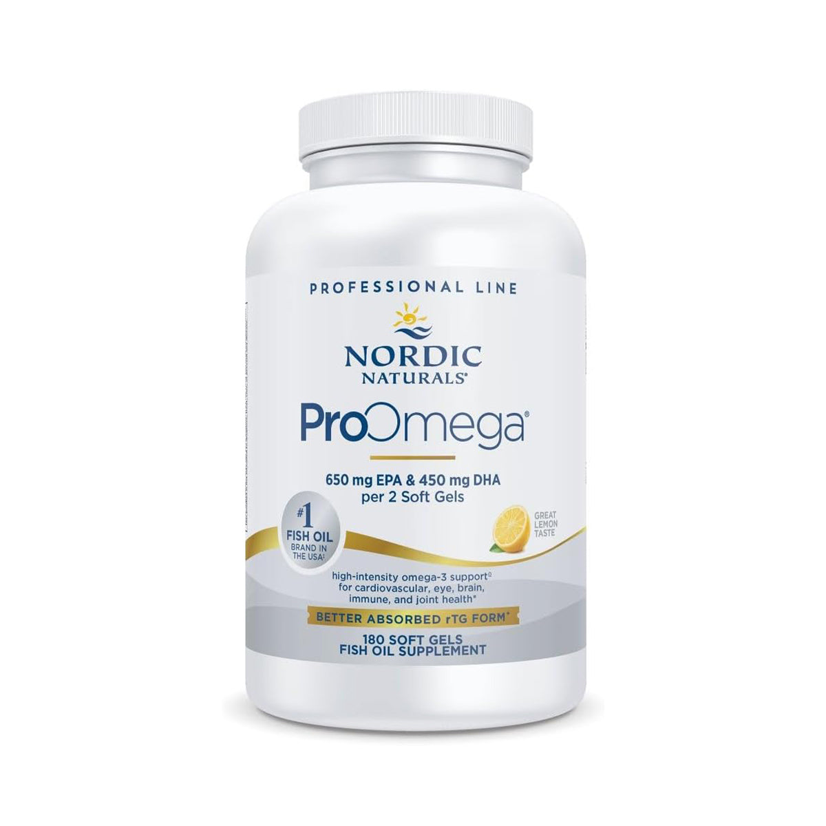 Nordic Naturals ProOmega, Lemon Flavor, Omega Supplement (3 Sizes)
