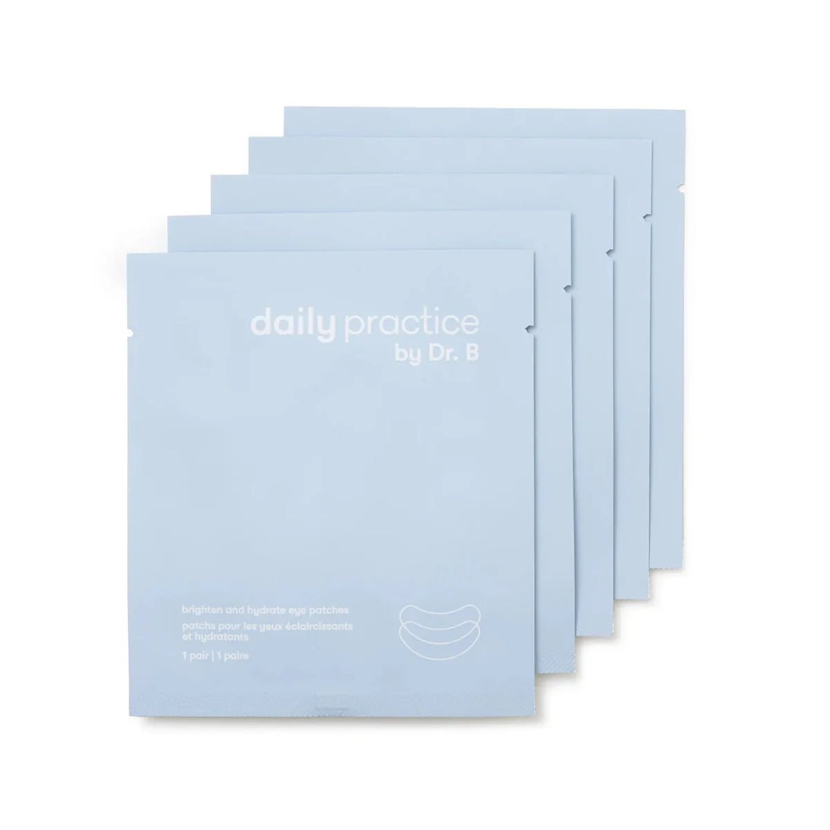 Daily Practice Brighten & Hydrate Eye Patches – Instantly Refresh & Rejuvenate Your Eyes (5-Pairs) - Dryeye Rescue