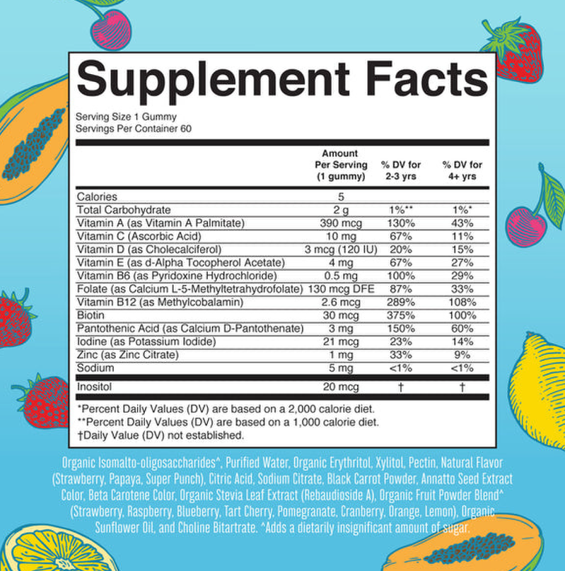 Mary Ruth's Kids Multivitamin Gummies (60ct) 2-Month Supply