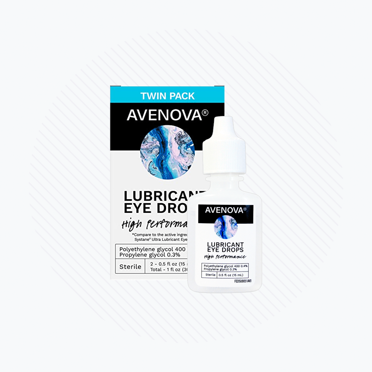 Avenova Lubricant Eye Drops (Twin Pack) 15ml Bottles - DryEye Rescue Store