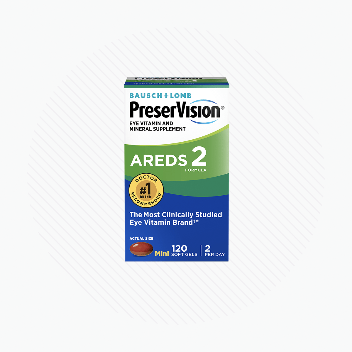 PreserVision AREDS 2 Eye Vitamin & Mineral Supplement 120 Softgels - Dryeye Rescue